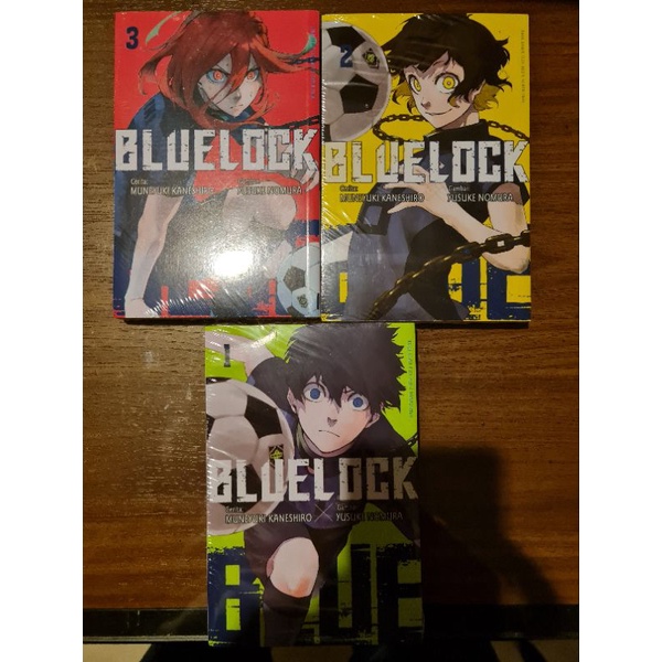 Komik Blue Lock Set vol 1-3 segel ori