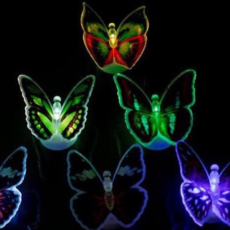 ☀INDOLAND☀ Kupu Kupu LED Bercahaya / Kupu Kupu Dekorasi / Butterfly LED / Lampu Hias Kupu Kupu E003