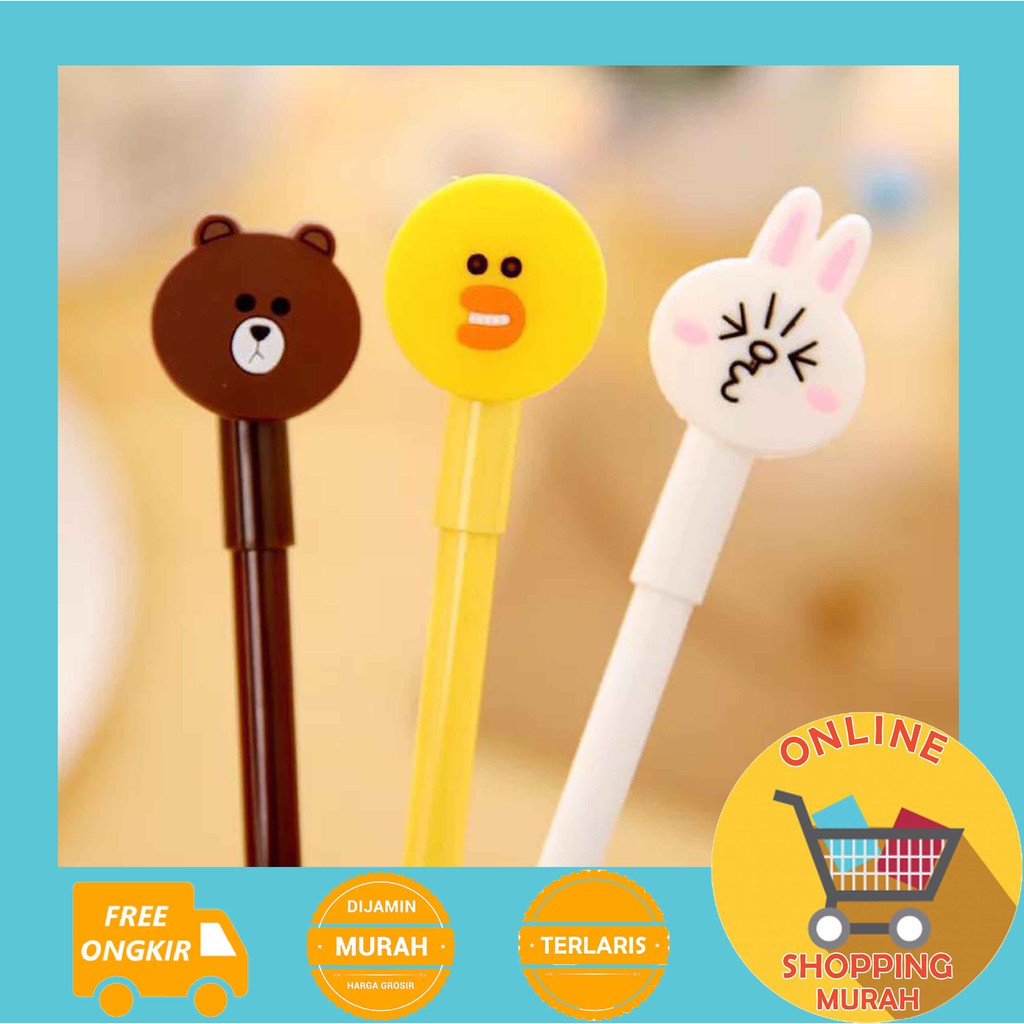 

[O.S.M] PENA KARAKTER KEPALA LINE 3 MOTIF - PULPEN - STATIONARY