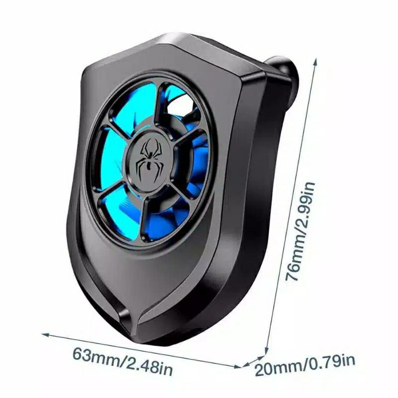 (PENDINGIN HANDPHONE) HURRICANE Cooling Fan universal mobile phone cooler radiator mini portable