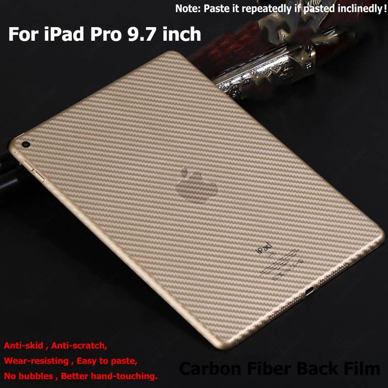 2PCS For iPad Pro 12.9 11 2021 2020 2018 Tablet 3D Carbon Fiber Back for iPad Air 4 3 2 1 iPad 9 8 7 6 5 iPad 10.2 Mini 6 5 4 3 2 1 8.4 7.9 Soft Screen Protector Film Anti-fingerprint Guard