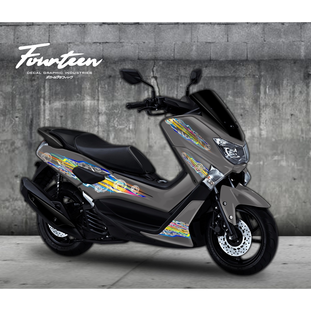 Sticker Nmax Full Body / Decal Nmax Full Grafis NMAX LAMA / PERTAMA ABU-ABU