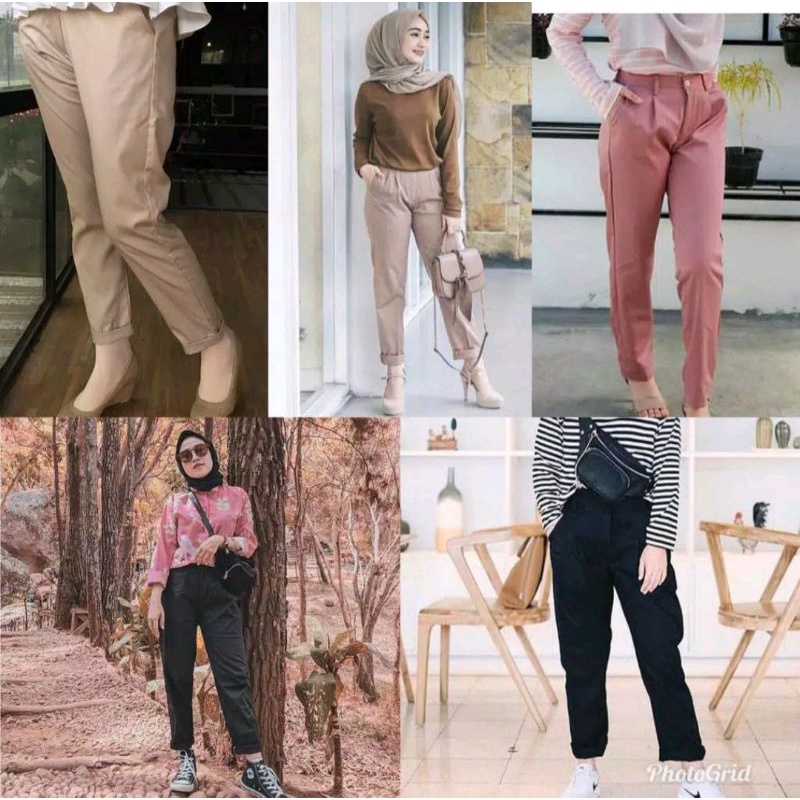 BAGGY PANT PREMIUM CELANA FASHION PEREMPUAN || MURAH TERBARU BAHAN KATUN LEMBUT TERKINI