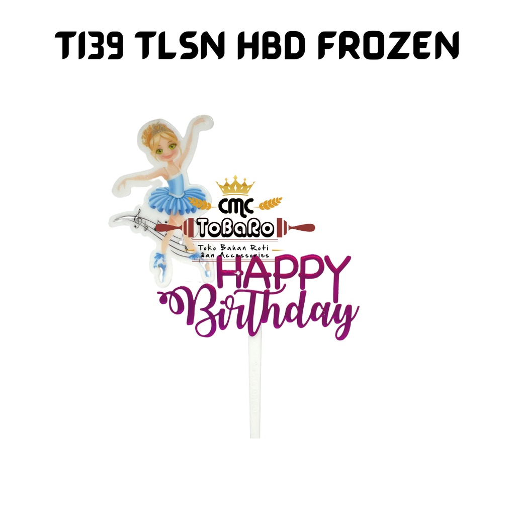 Topper Hbd Frozen  | Hiasan Kue Tart | Hiasan Kue | Topper Hbd | Topper kue Tart | Cake Topper | Hia