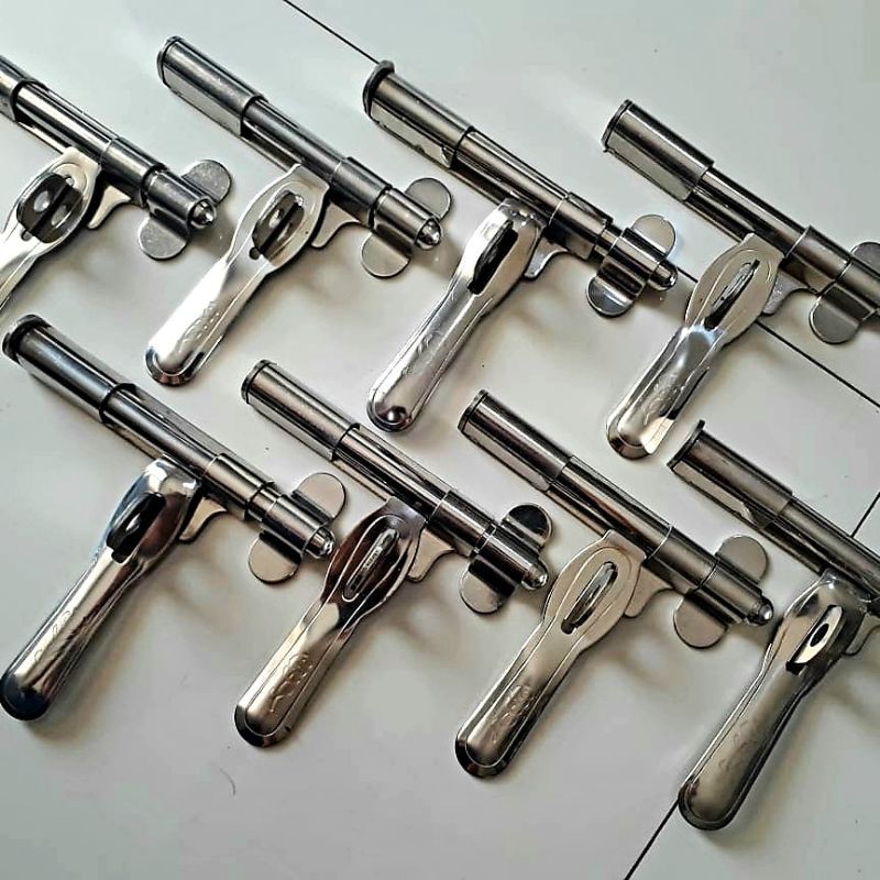 GRENDEL SUPER/ SLOT PINTU STAINLESS STEEL KIRI / KANAN