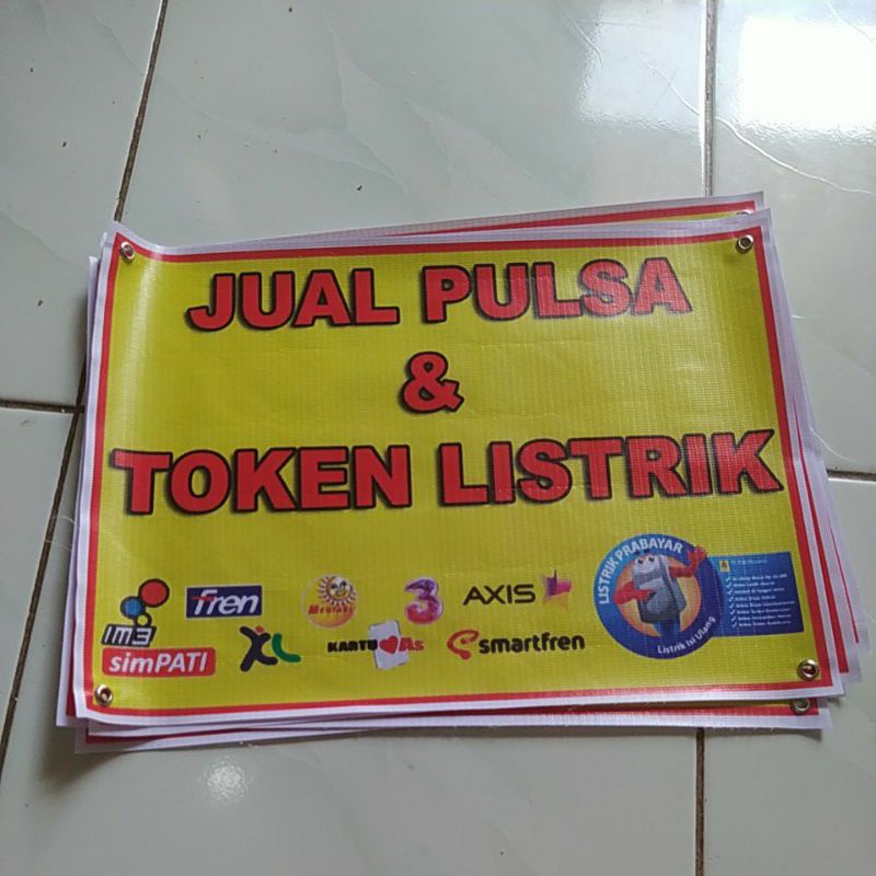 Jual Spanduk Jual Pulsa Ukuran Kecil | Shopee Indonesia