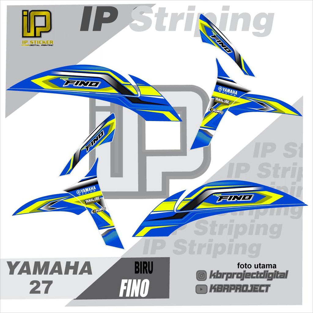 (COD) STIKER STRIPING FINO/ FINO 125 FI/MIO FINO/ THAILAND/STIKER FINO KODE 27