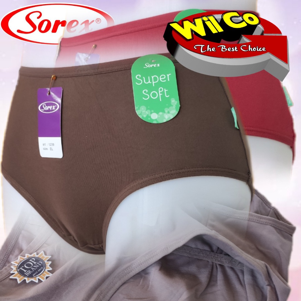 K501S - (HARGA PER 6 PCS) CELANA DALAM WANITA PAKAIAN WANITA PAKAIAN DALAM SOREX SIZE M - XXL