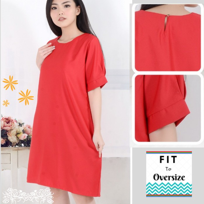 Dress imlek Koleksi Baju Imlek Dress Merah Midi Dress Grosir Big Size Jumbo Gaun Murah