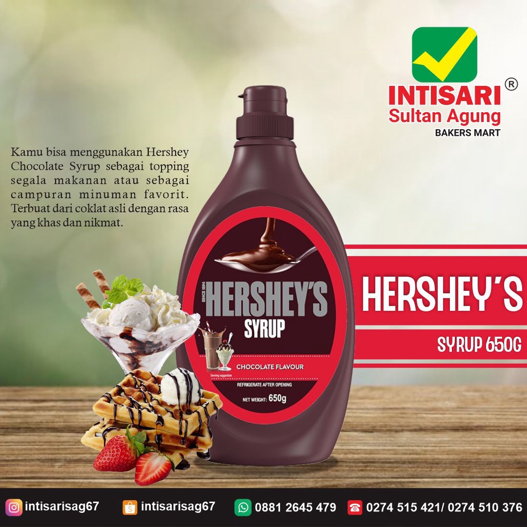 

HERSHEY'S CHOCOLATE FLAVOUR 623 GR