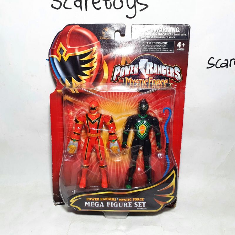 Power Rangers mystic force mega figure set red ranger Triptoid Dino Thunder
