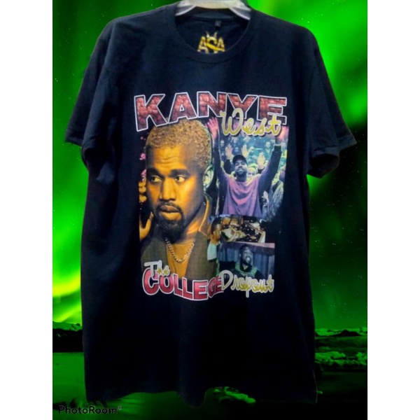 Kanye West The College Dropout Rap Tee/Kaos Rapper Hip-Hop Kanye West The College Dropout Unisex Ove