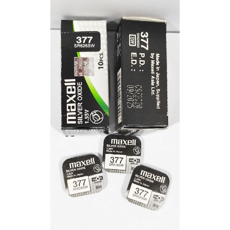 Baterai Arloji 626/377 Maxell Original Singelpax Baterai jam tangan Maxell original watch batteray original quality brand maxell