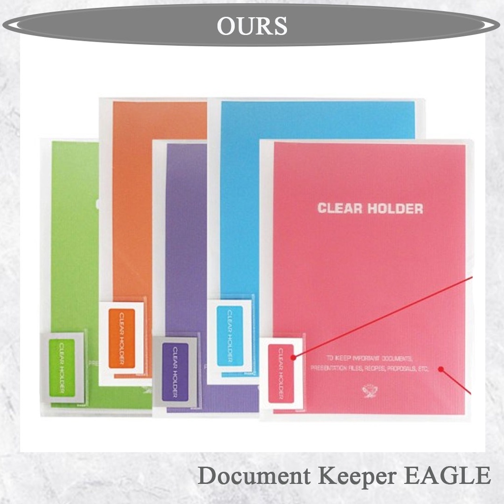 

Clear Holder / Document Keeper E 329 Warna Neon EAGLE A4/F4 60 Pocket