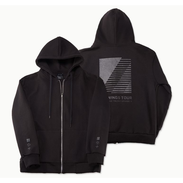 (Cds15) BTS THE WINGS TOUR ZIP HOODIE