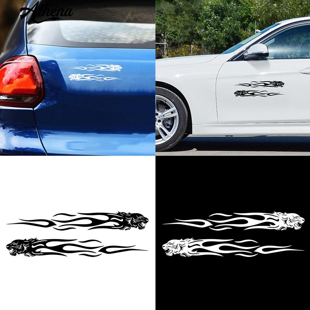 2 Pcs Kata Reflektif Frase Kalimat Mobil Trunk Tail Decals Stiker