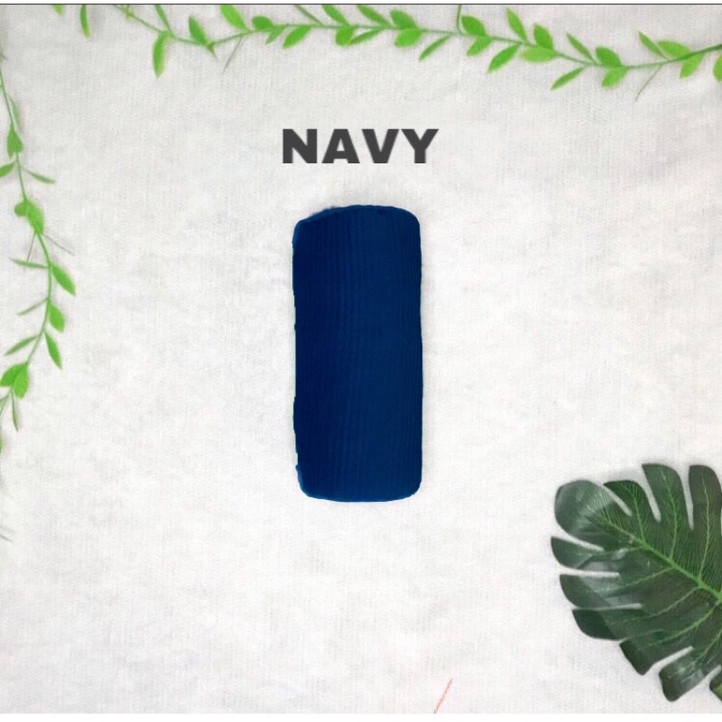 PHASMINA PLISKET LIDI DUYUNG  {90 X 180} AZARA-NAVY