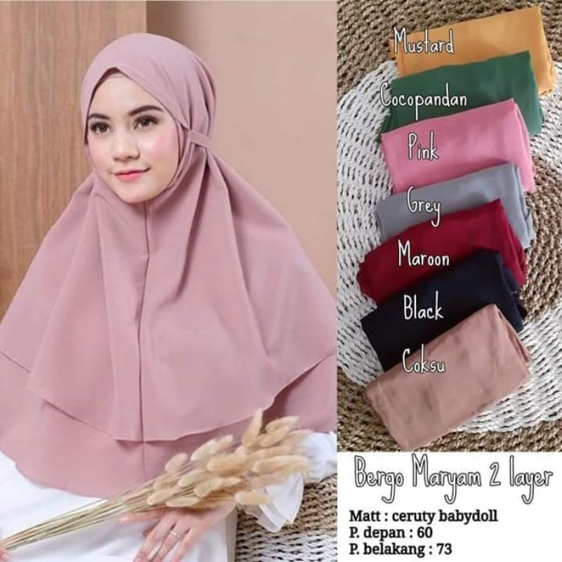 Bergo Maryam 2 layer