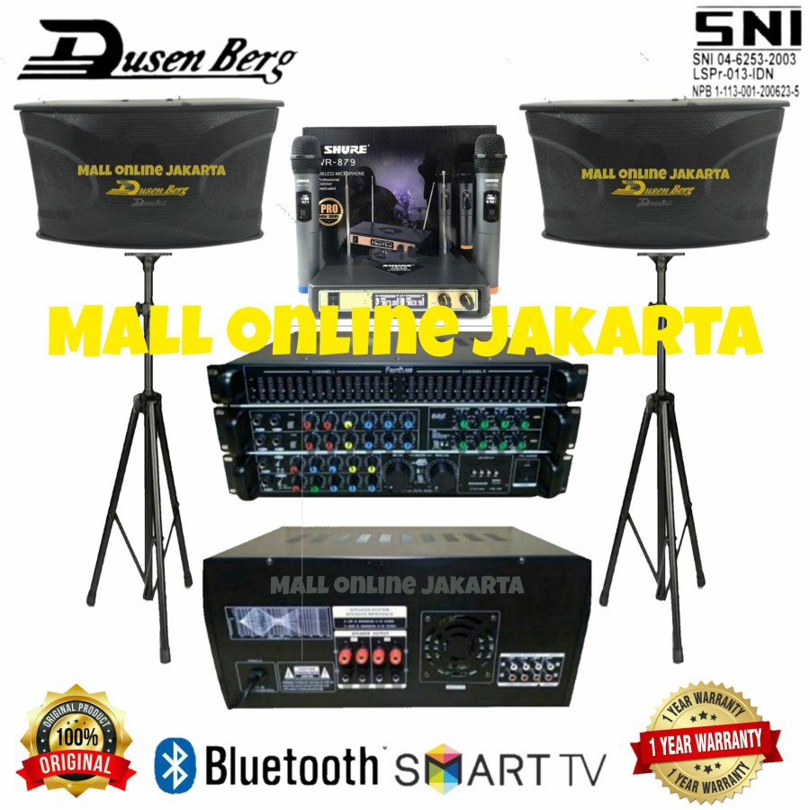 Paket speaker dusenberg 10 inch karaoke sound system fc a4000 power