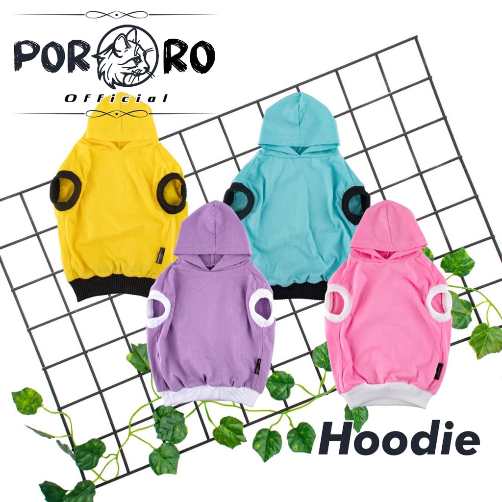 Baju Kucing Lucu Murah Aksesoris Hewan  Hoodie Combed 30S