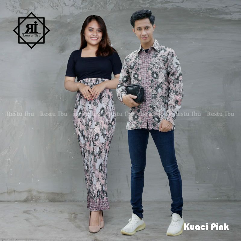 COUPLE KEMEJA BATIK COUPLE ROK PRISKET BATIK