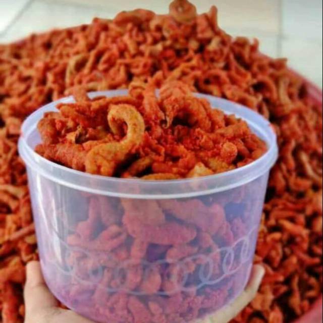 

Keripik Usus Ayam Balado Pedas Balado Kripik Crispy Cemilan Viral Homemade 250 Gram