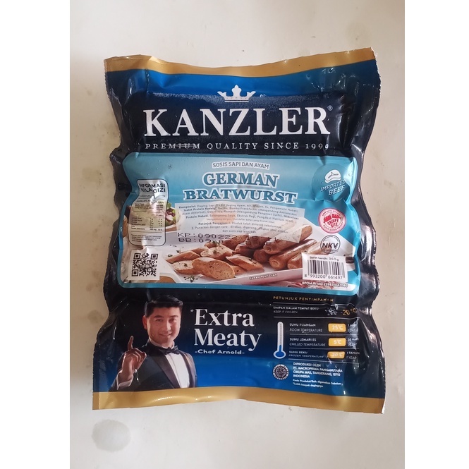 

KANZLER SOSIS GERMAN BRATWURST 360g ISI 5