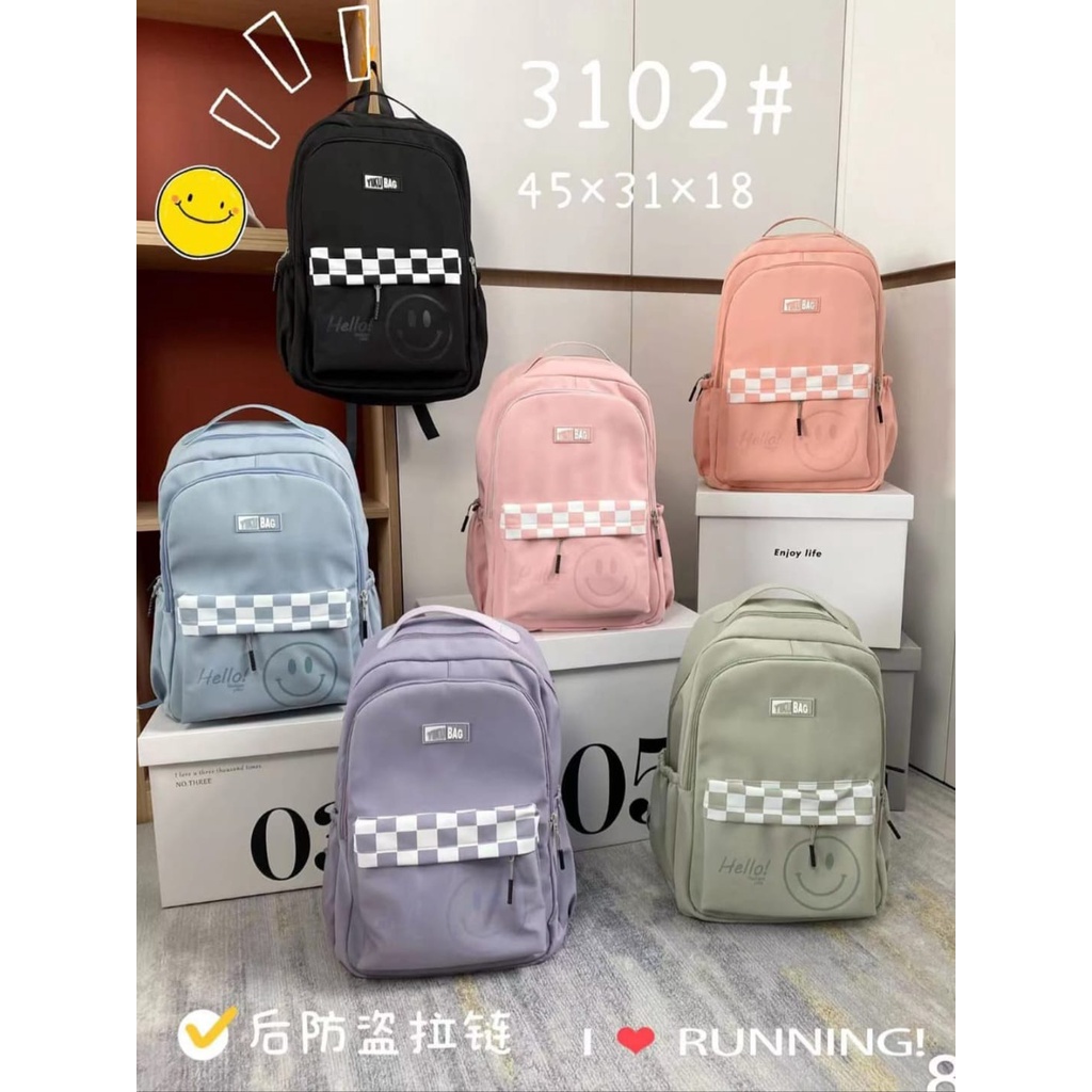 Tas ABG Korea Style Ransel Remaja Pria Wanita Backpack Fashion Korea Import Tas Sekolah SMP-SMA