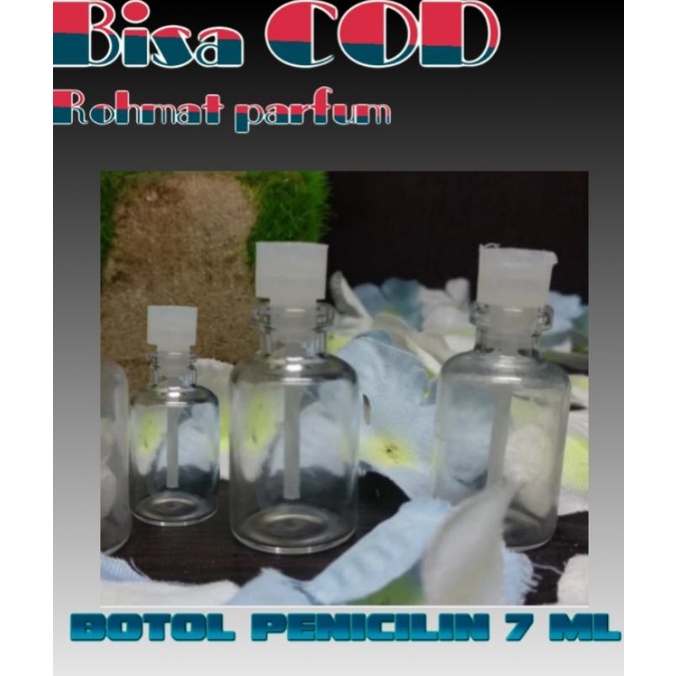 BOTOL PARFUM KACA  7 ml   BOTOL TESTER SAMPLE  BOTOL OLES  BOTOL PARFUM KONDISI MASIH BARU