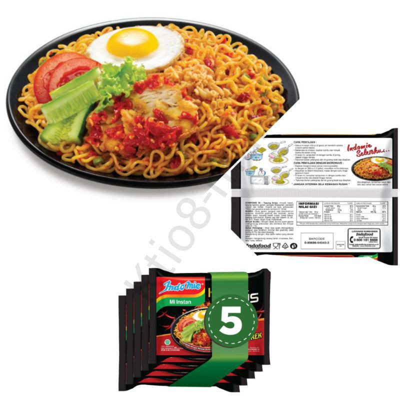

Indofood - Indomie HypeAbis Ayam Geprek 5pcs/ Rasa pedas cabai dan bawang