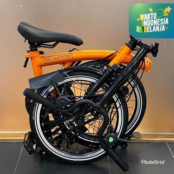 Brompton M6L Orange Black Edition