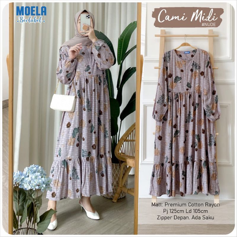 CAMI MIDI DRESS ORIGINAL BY MOELA BERLABEL