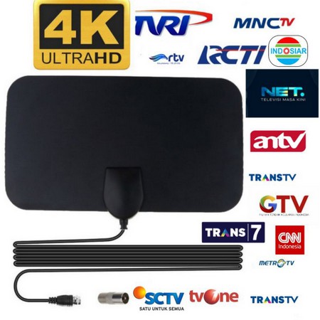 Taffware Antena TV Digital Indoor DVB-T2 25dB Grid Pattern Jack Male - TFL-D139