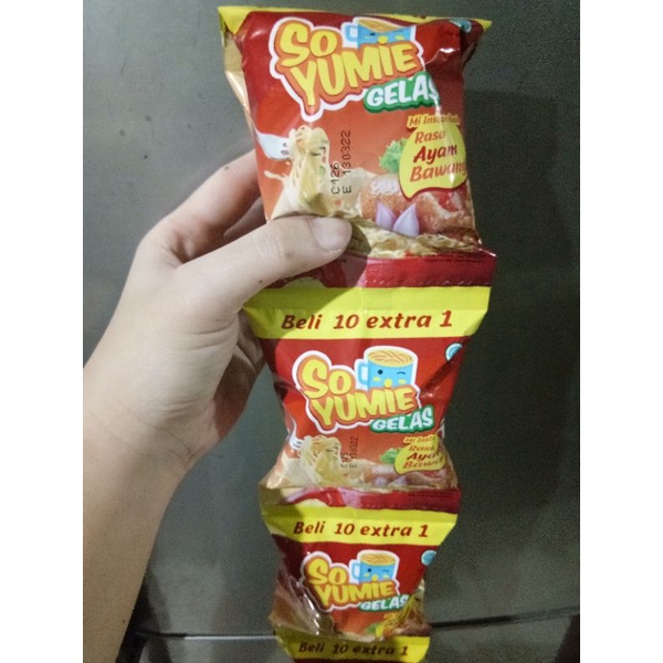 Jual So Yumie Gelas 1 Renceng Isi 10 Bungkus Extra 1 Bungkus Shopee