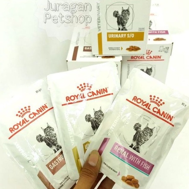 VET-S VETERINARY SACHET ROYAL CANIN (SO URINARY/GASTROINTESTINAL/RENAL/SKINCOAT)