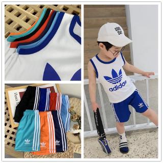 Setelan Model Rompi Gambar  Adidas dan Celana  Pendek Bahan 