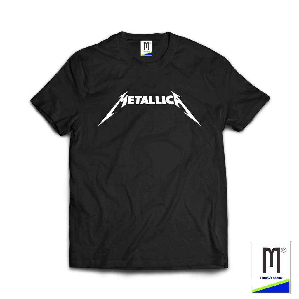 KAOS BAND METALLICA  TAG MERCHCONS SIZE LUAR / KAOS MUSIK DISTRO