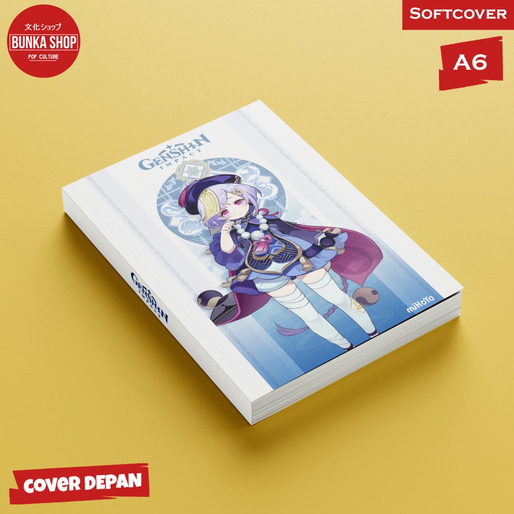 

Pocket Note Game Genshin Impact Qiqi Softcover A6 Buku Tulis Catatan Notes Agenda Planner Jurnal