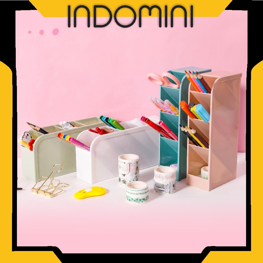 

INDOMINI Holder pen rak pensil 4 tingkat multifungsi 20.5 x 5.9 x 9.25CM R508