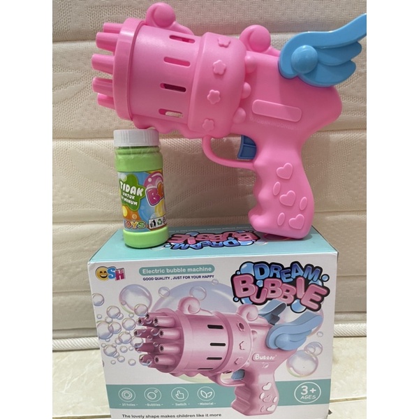 MAINAN BUBBLE ANGEL GUNS SH677 GELEMBUNG SABUN OTOMATIS-BUBBLE GUN