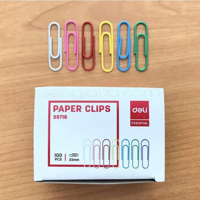 

Promo Klip Kertas Warna Warni 33Mm Isi 100 Pcs Murah