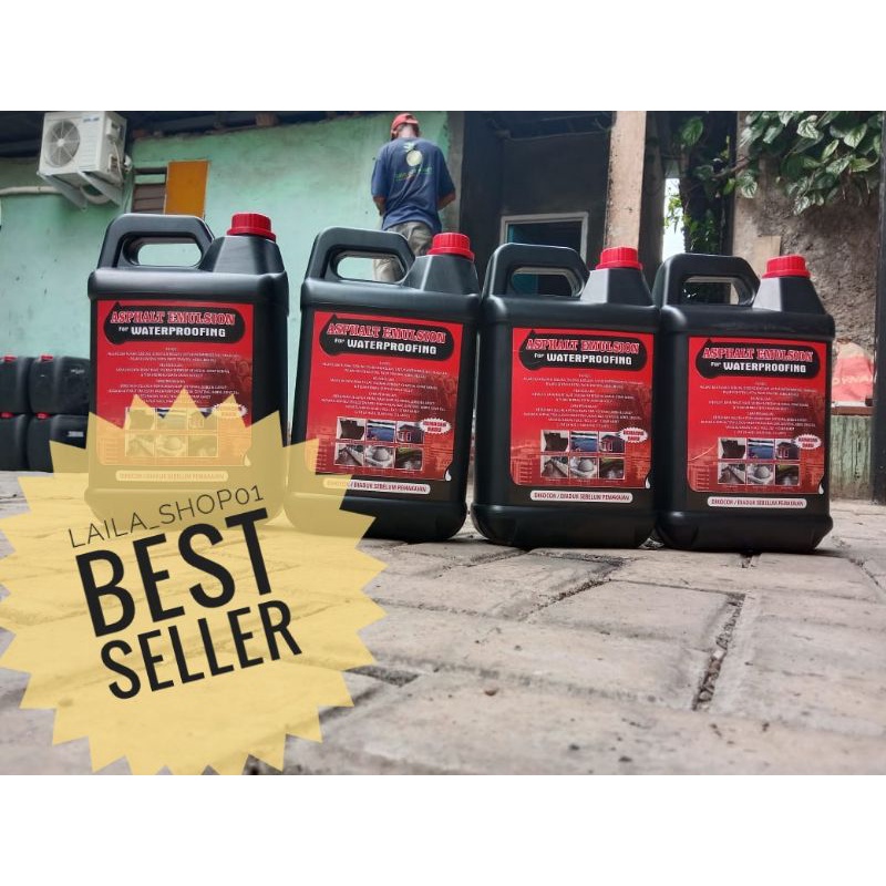 Aspalt Emultion Pelapis Anti Bocor Untuk rumah/ gedung/anti bocor /anti karat/kolam