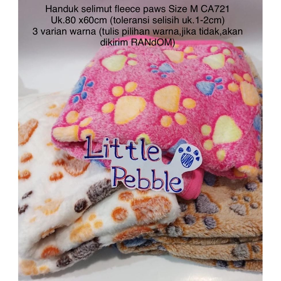 HANDUK SELIMUT ANJING KUCING MEDIUM FLEECE-CA721