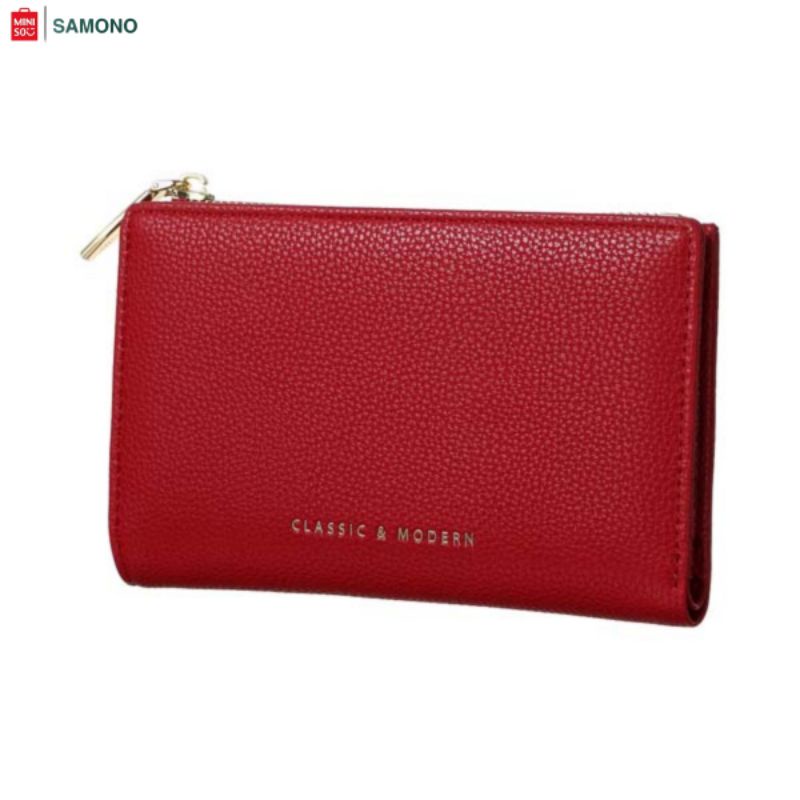 MINISO TWO-FOLD ZIPPED WOMEN'S WALLET | DOMPET LIPAT WANITA