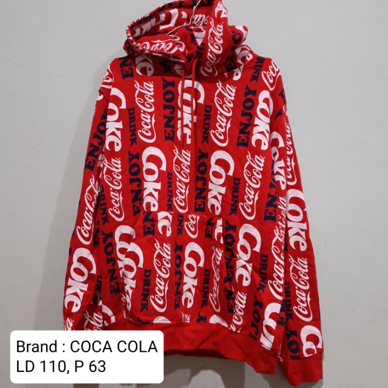 COCA COLA JACKET CN CREWNECK HOODIE PRIA/WANITA BRANDED ORIGINAL