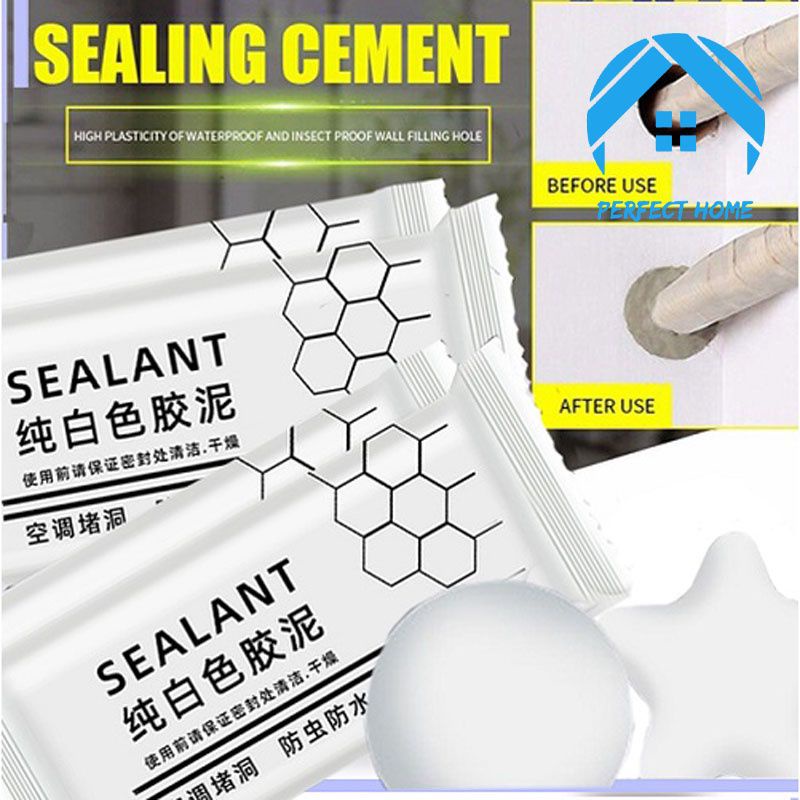 DEMPUL PADAT LEM PENUTUP LUBANG | SEALANT ANTI AIR DAN  BOCOR / Sealant Semen Lem Perbaikan Lubang Dinding AC Rumah Tangga /Dempul Serbaguna Untuk Tembok Tambal Lubang Pipa AC / DEMPUL