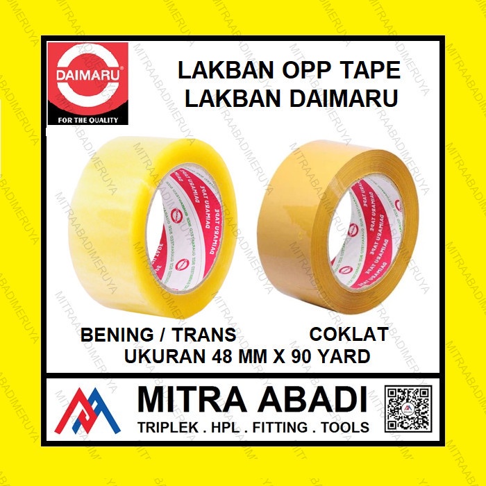

Hemat Lakban Daimaru Opp Tape Lakban Bening Lakban Coklat 48Mm X 90 Yrd Yrds Hot Sale