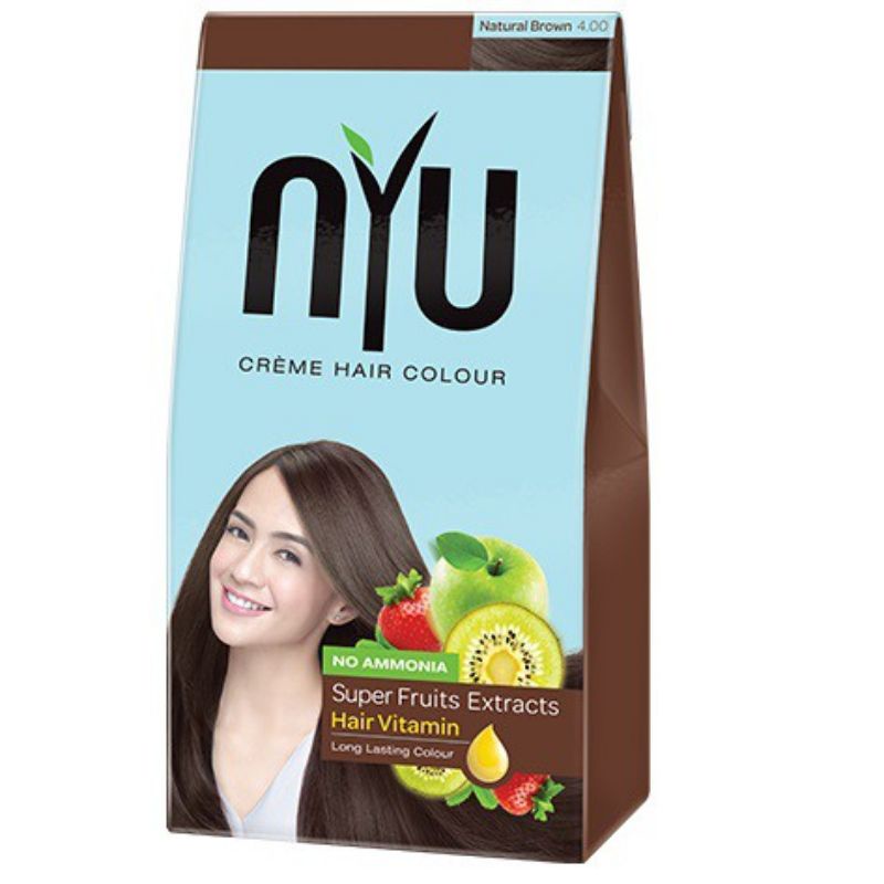 NYU Creme Hair Colour Semir Rambut Box Hair Color Krim Pewarna Rambut