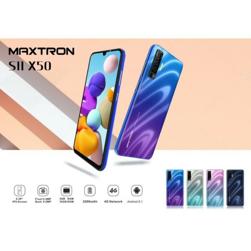 hp maxtron s11 x50 ram 3gb 3/16 android murah garansi resmi imei terdaftar 4g lte 4glte layar 6inc