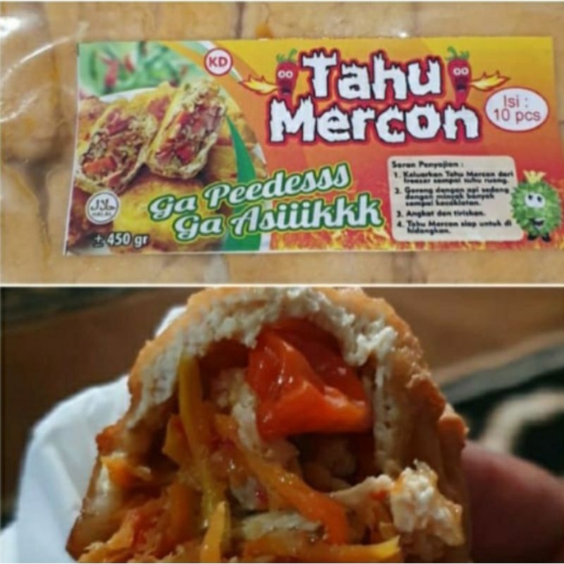 

tahu mercon isi cabe dan sayuran 1 pak 10 buah termurah bikin kenyang dan nagih